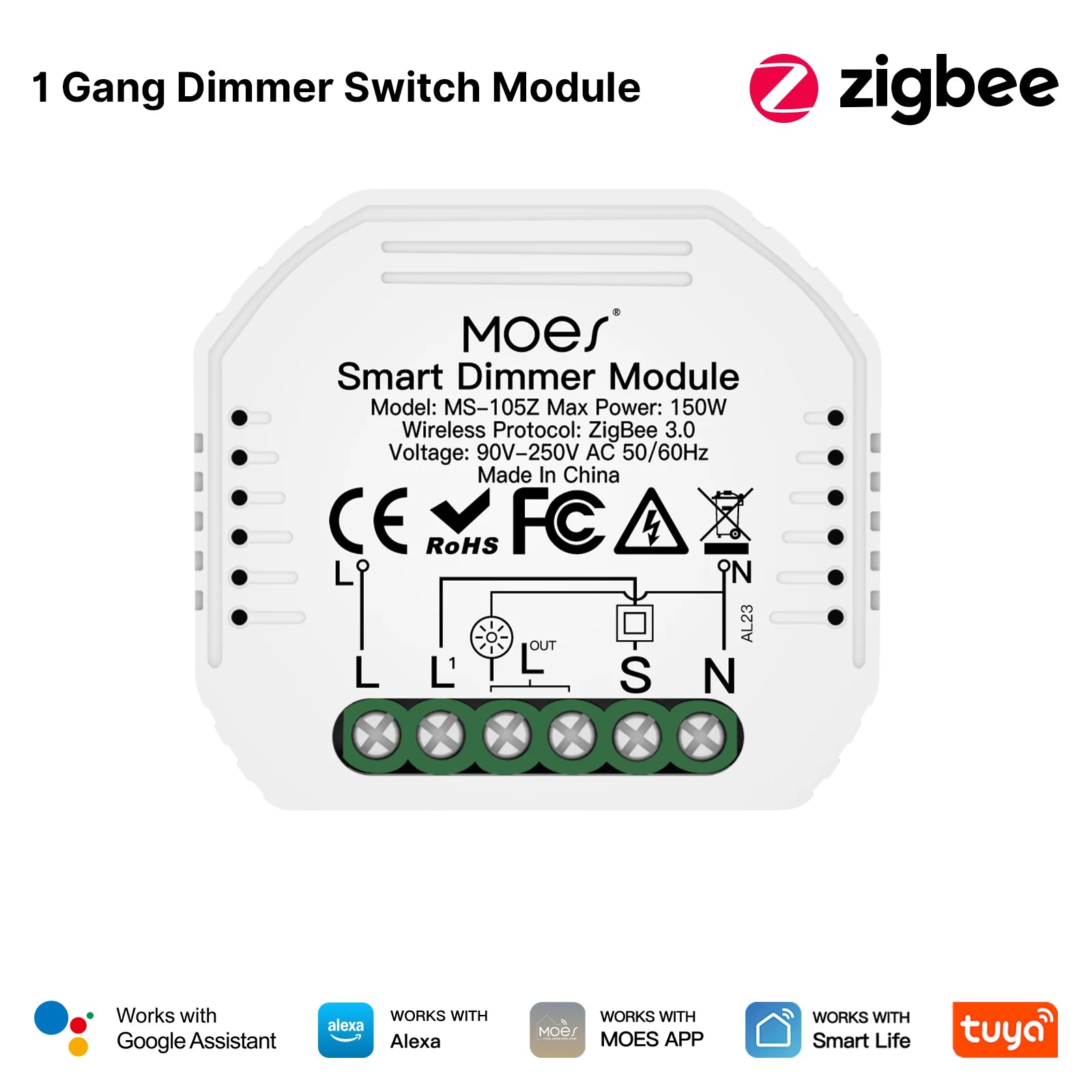 MOES Tuya Smart Switch Module Series