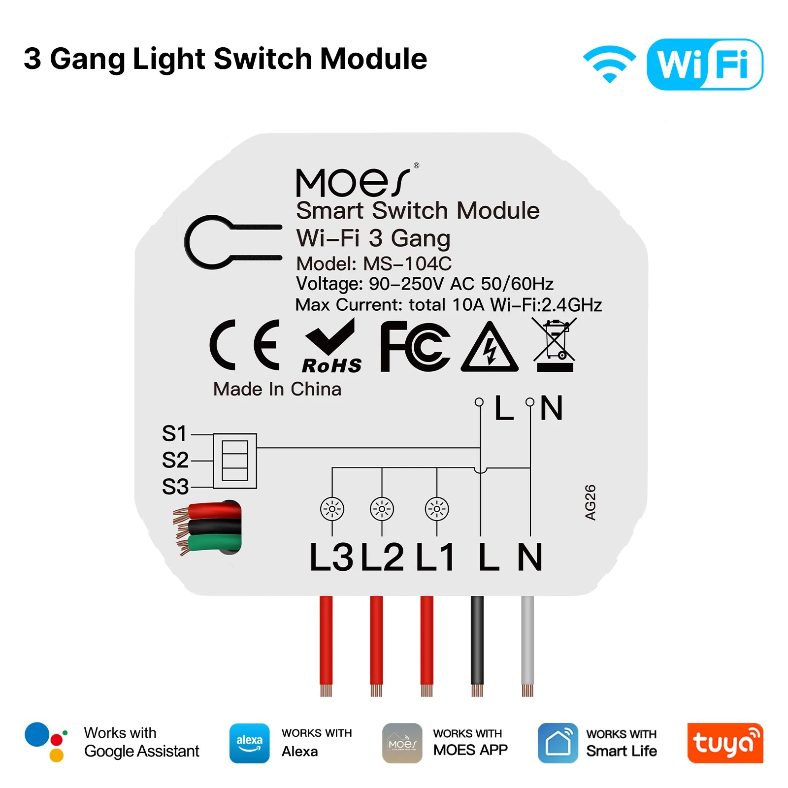 MOES Tuya Smart Switch Module Series