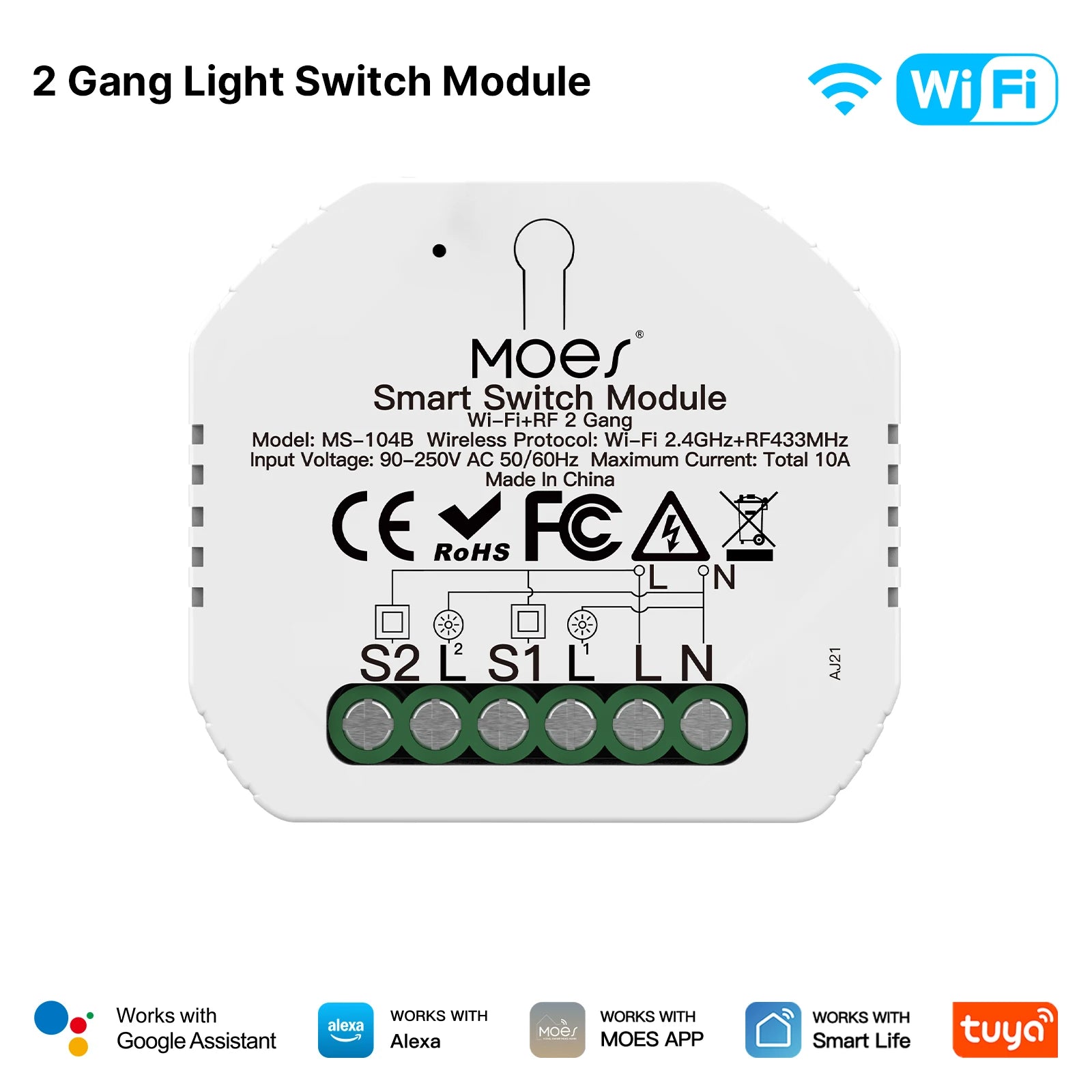 MOES Tuya Smart Switch Module Series