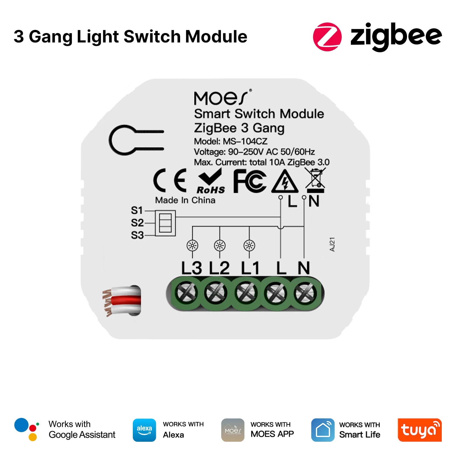 MOES Tuya Smart Switch Module Series