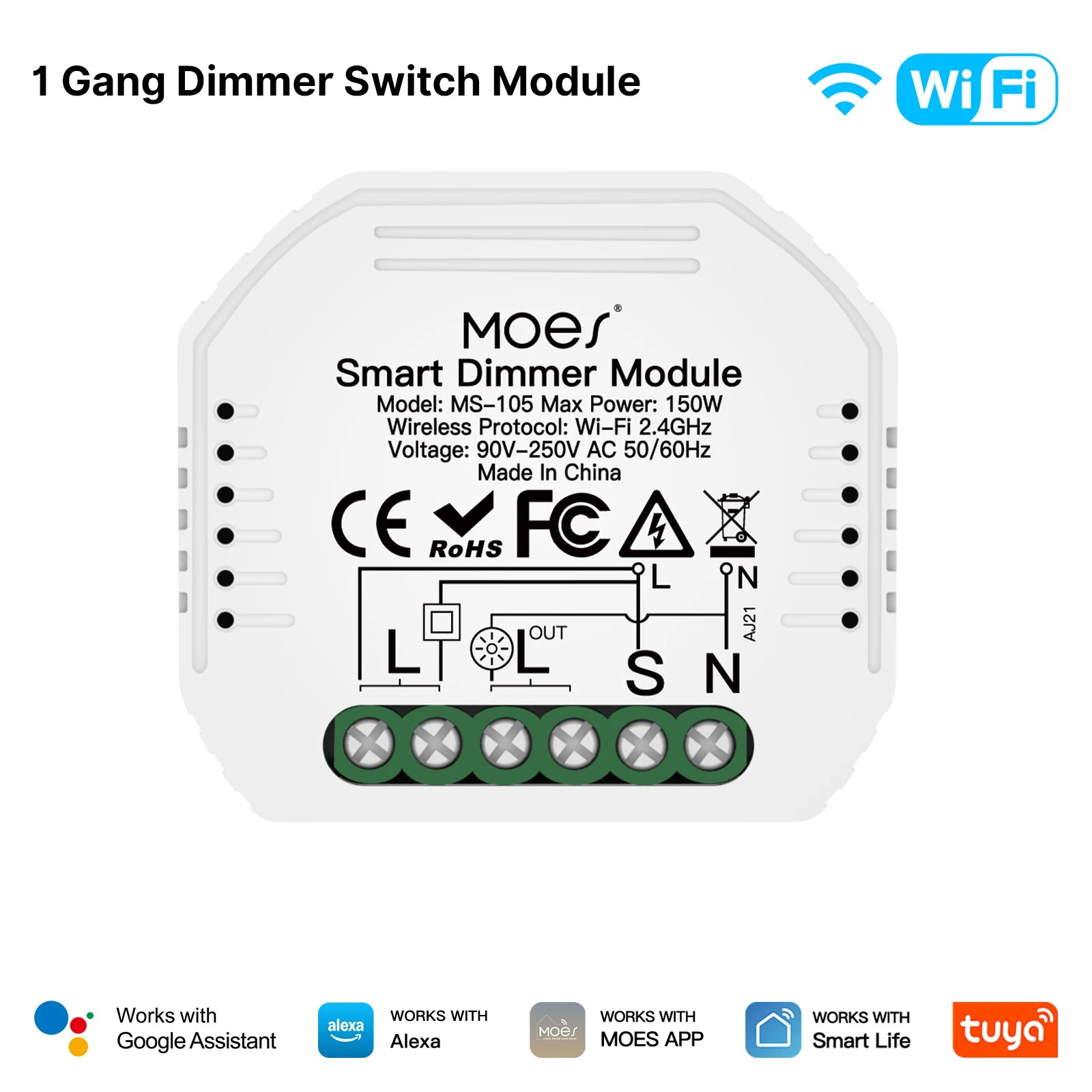 MOES Tuya Smart Switch Module Series