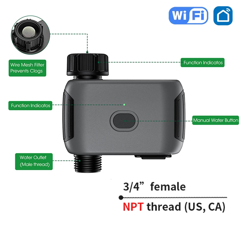 WiFi Smart Garden Irrigation Water Timer