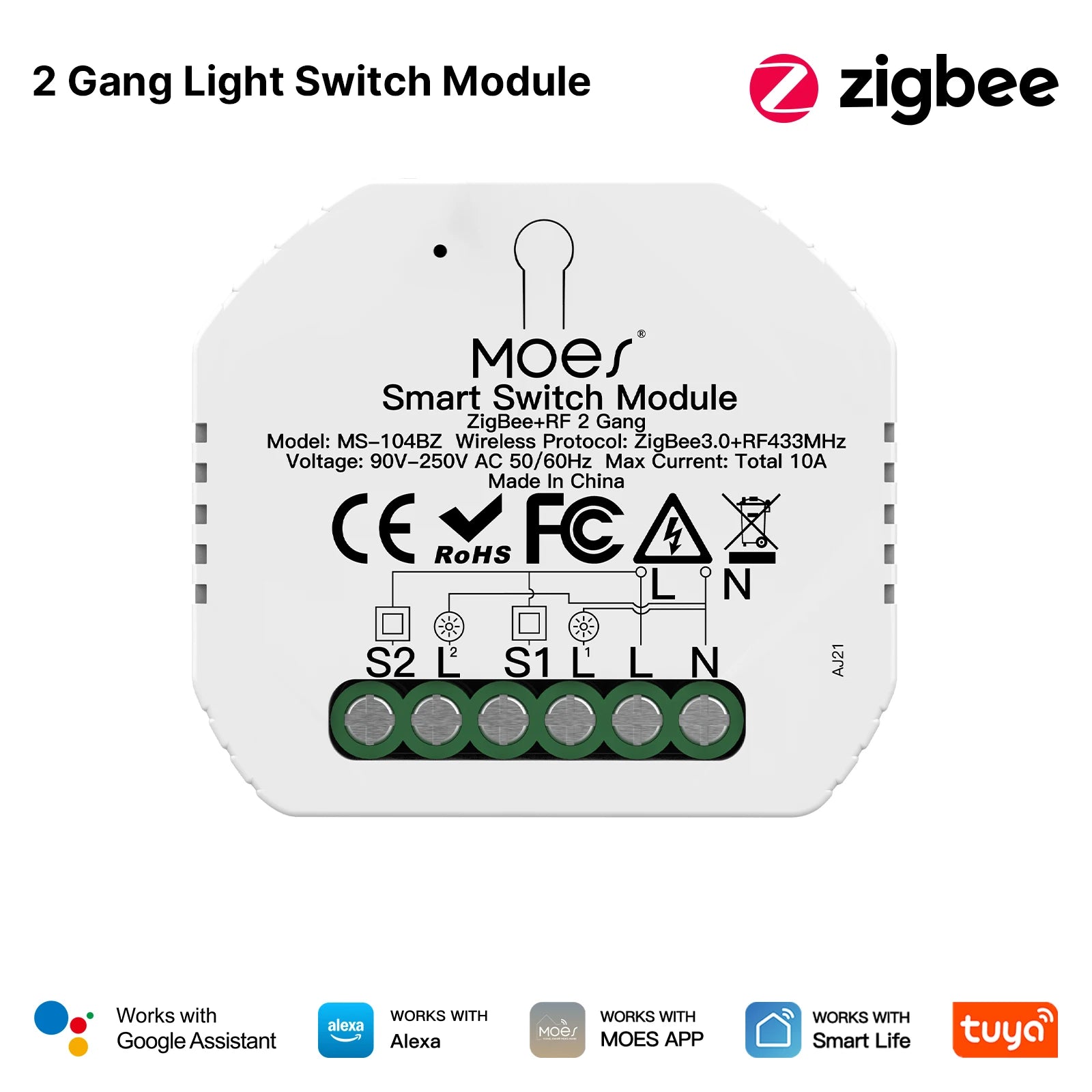 MOES Tuya Smart Switch Module Series